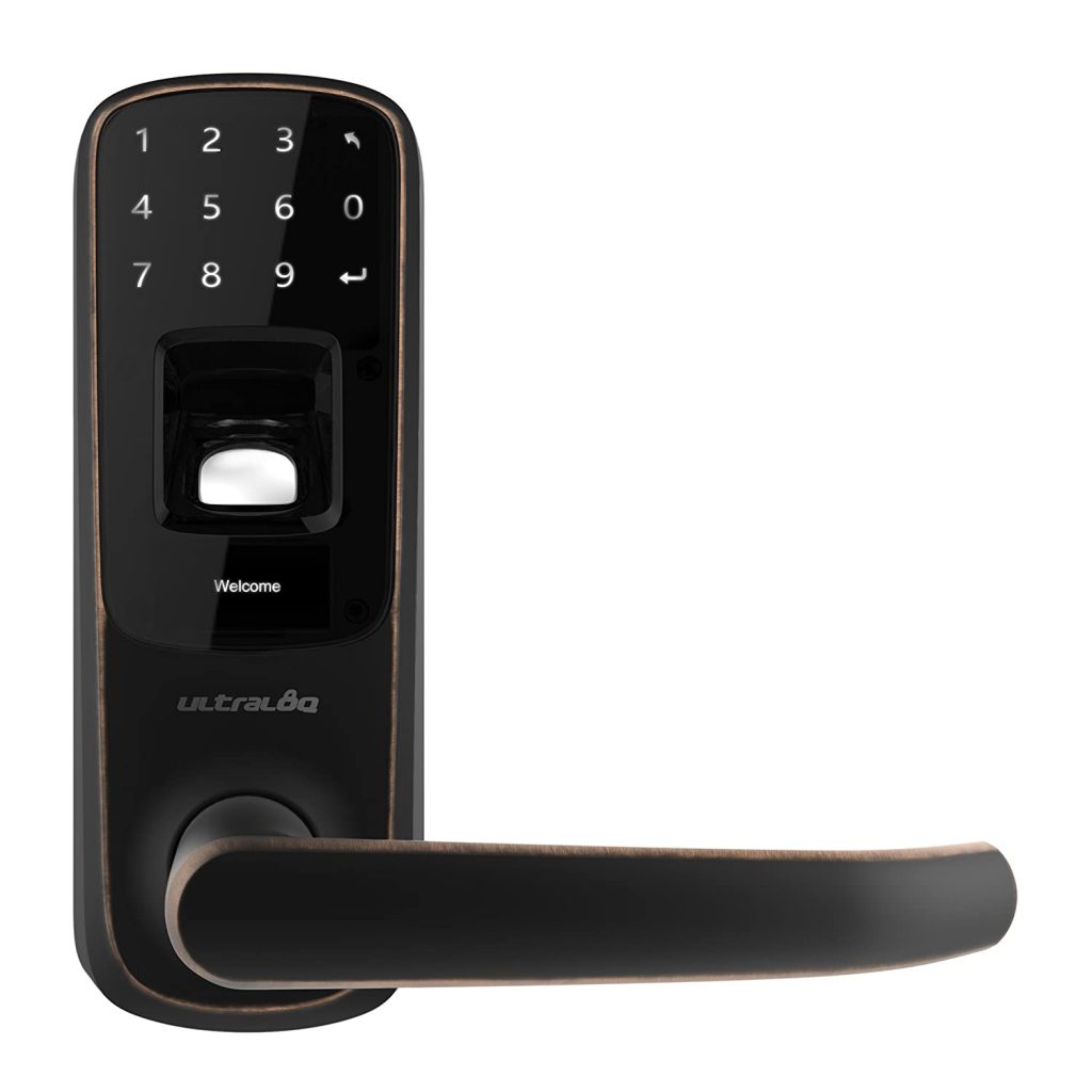 Ultraloq UL3 BT Bluetooth Fingerprint Smart Lock Handle Black