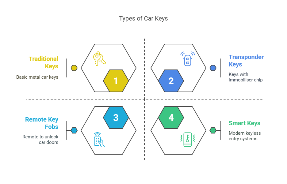 Identify the Type of Car Key You've Lost 🚗🔍 visual selection